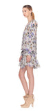 Piper Silk Print Ribbon Blouse