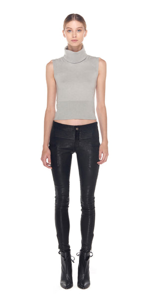 New Binta Leather Moto Pant