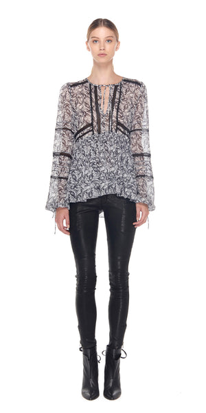 Bella Silk Print Blouse