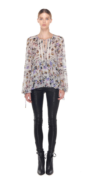 Bella Silk Print Blouse