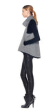 Vera Bonded Popover W/ Black Leather Trim