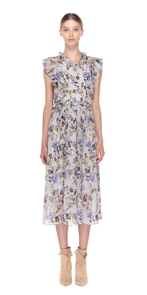 Florence Silk Print Dress