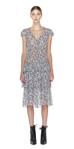 Lana Silk Print Dress