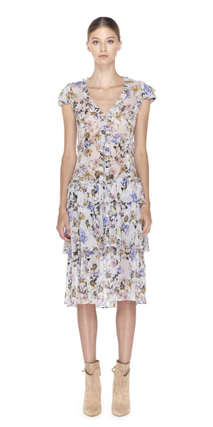 Lana Silk Print Dress