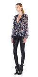 Cassie Silk Print Blouse