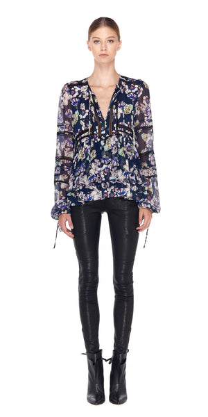 Bella Silk Print Blouse