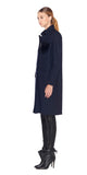 Jacob Pinstripe Heart Overcoat