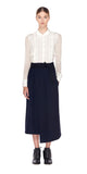 Lorna Pinstripe Wrap Skirt
