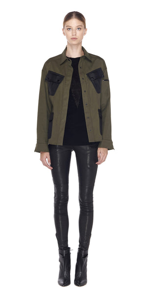 Sadie Canvas & Leather Jacket