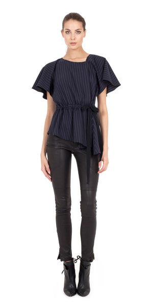 Lorie Pinstripe Top