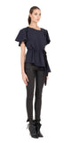Lorie Pinstripe Top