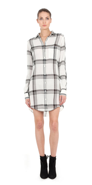 Wesley Plaid Shirtdress