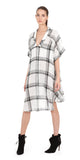 Elena Plaid Tunic Blouse